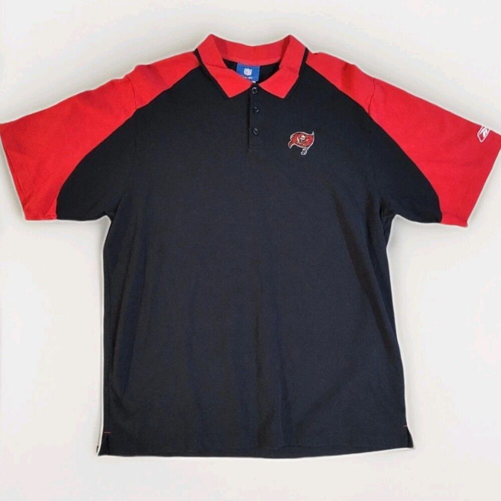 Vintage Reebok Tampa Bay Buccaneers Men's Polo Shirt Size XL Embroidered Logo